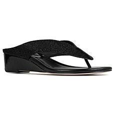 Donald Pliner Vylette Hooded Thong Mini Wedge Sandal