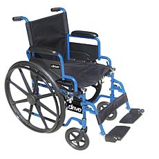 Drive Medical Blue Streak Wheelchair - 16" with Swing Away Footrests