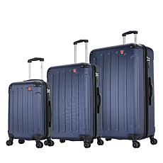 DUKAP Intely Smart 3-Piece Hardside Spinner Luggage Set with TSA Lock