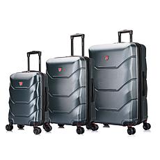 DUKAP Zonix 3-Piece Hardside Expandable Spinner Luggage Set