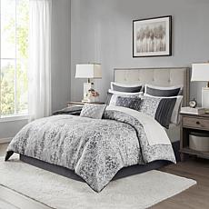 Elegant Jacquard Damask 12-piece Comforter Bedding Ensemble