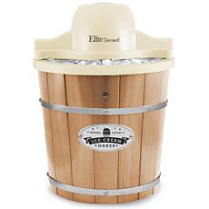 Elite Gourmet 4-qt. Old Fashioned Pine Bucket Electric Ice Cream Maker