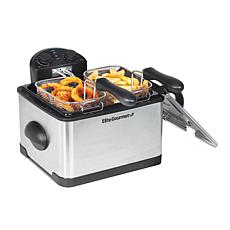 Elite Platinum 4-quart Dual Deep Fryer with 3 Baskets EDF-401T