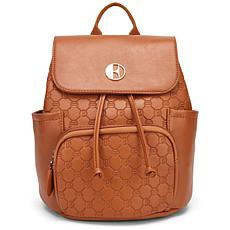 ELLE Compass 10L Vegan Leather Monogram Mini Backpack