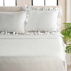 Emryn House 300TC 100% Cotton 4-piece Ruffle Sheet Set