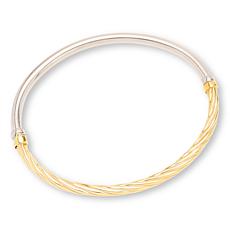 Fiorenza 2-Way Oval Hinged Bangle Bracelet