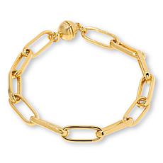 Fiorenza Jewelry Magnetic Clasp Paperclip Link Bracelet