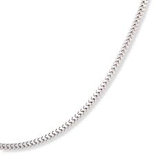 Fiorenza Sterling Silver Box Chain 18" Necklace