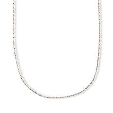 Fiorenza Sterling Silver Cordano Link Chain Adjustable 22" Necklace