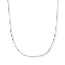 Fiorenza Sterling Silver Cordano Link Chain Adjustable 26" Necklace