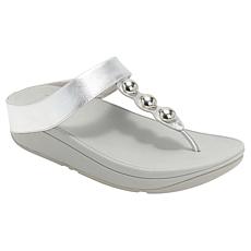 FitFlop Fino Mirror Metallic Leather Toe-Post Sandal