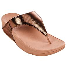 FitFlop Lulu Woven Shimmer Toe-Post Sandal