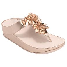 FitFlop Rumba Starburst Bead Metallic Toe-Post Sandal