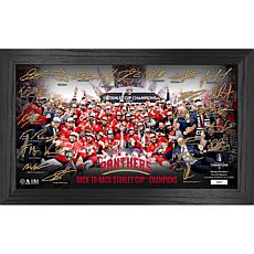 Florida Panthers 2025 Stanley Cup Champions Tradition Signature Frame