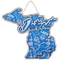 Officially Licensed NFL Detroit Lions Welcome Gnomes Wall Decor