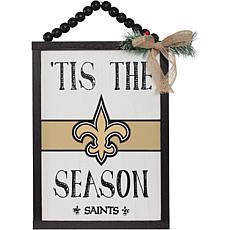 New Orleans Saints Round Distressed Sign - 9277391, HSN