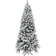 Fraser Hill Farm 10' Flocked Alaskan Pine Christmas Tree