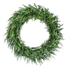 Fraser Hill Farm 3-Ft. Real Feel Cedar Pre-Lit Artificial Christmas...