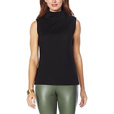 G by Giuliana Convertible Turtleneck Sleeveless Top