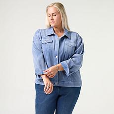 G by Giuliana Corduroy Button Front Jacket