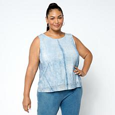 G by Giuliana Denim Like Stretch Top