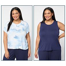 G by Giuliana ECOLUX 2 Pack Tee and Tank