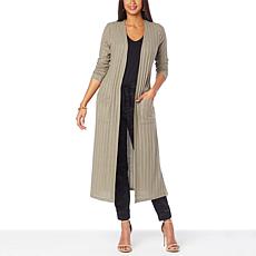 G by Giuliana Pointelle Knit Duster Cardigan