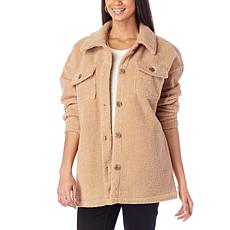 G by Giuliana Sherpa Fleece Comfort Shacket