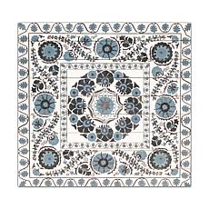 Gallery 57 Blue Suzani 29" x 29" Print on Wood