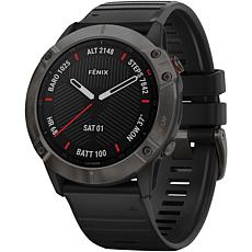 Garmin Fenix 6X Sapphire GPS Watch in Carbon Gray