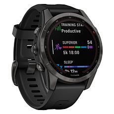 Garmin fenix 7S Sapphire Solar Multisport GPS Watch with Black Band