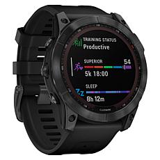 Garmin fenix 7X Solar Multisport GPS Watch with Black Band