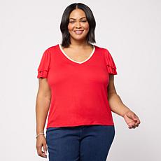 GBG Ecoluxe Top w/ Ruffle