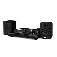 Gemini TT-900 Turntable System with Pair of Speakers - Black/Black