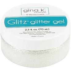 Gina K Designs Glitz Glitter Gel, 2.3oz - White