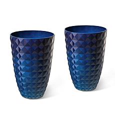 Glitzhome 30"H Solar Lighted Hanging Plastic Basket and Planter