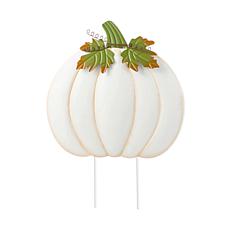 Glitzhome 39.5"H Fall Oversized Metal Pumpkin Yard Stake or Wall Dé...