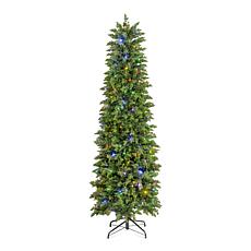 Glitzhome 6ft Pre-lit Christmas Artificial Cypress Tree with 200 Tw...