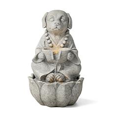 Glitzhome Zen-Style Animal Outdoor Fountain with LED Lights 21.75"H