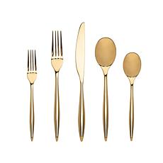 Godinger Milano Mirrored 18/10 Shiny Gold Flatware - 20 Piece Set