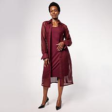 Grey by Jhoan Sebastian Mesh Shirtdress/Duster & Tank Dress Liner