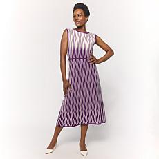 Greyby Jhoan Sebastian Ottoman Diamond Pattern Knit Dress