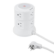 Griffin 10-Port Swivel Table Tower Surge Protector w/Wireless Charging