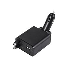 Griffin PowerJolt 4-in-1 Travel Car Charger with Retractable Cables