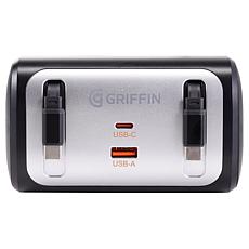 Griffin PowerJolt Backseat Car Charger with Retractable Cable