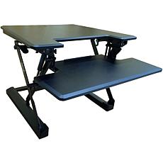 Hanover 27"W Tabletop Sit/Stand Lift Desk w/Adjustable Height (Black)