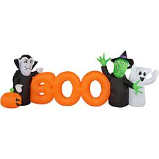 Haunted Hill Farm 10' Inflatable Boo Sign with Lights