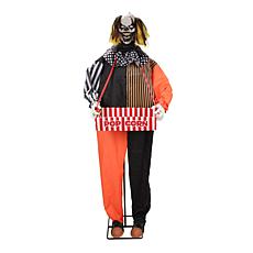 Haunted Hill Farm 5.6-Ft. Standing Suddenly Surprise Clown Animatronic