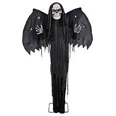 Haunted Hill Farm 6-Ft. Standing Animated Reaper with Wings Animatr...
