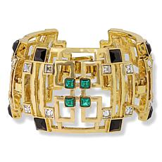 Heidi Daus "A-Mazing" Crystal Station Link Bracelet